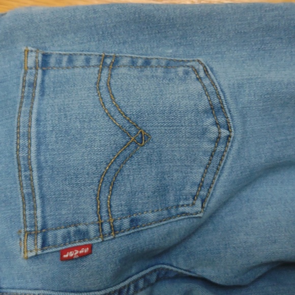 Levi's Strauss jeans 8 reg W24"xL25" 510 adjustable waist blue denim pants - Picture 7 of 9
